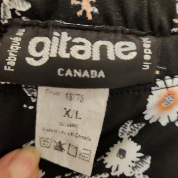 2 Gitane Floral Black Skirts Size XL Maxi and Midi Ruffle - Picture 10 of 10